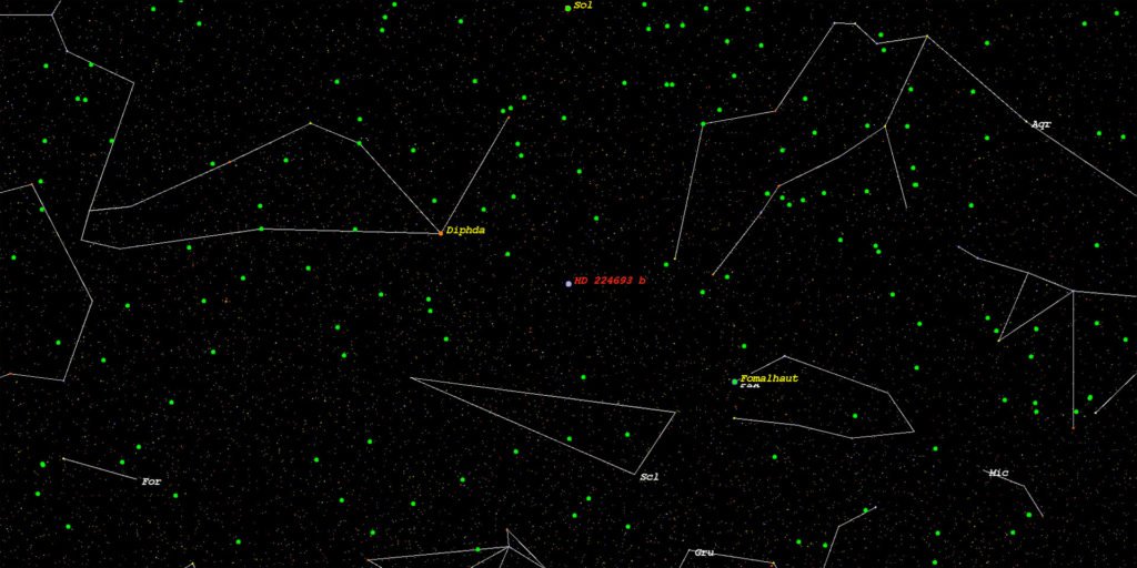 Mapa de localización - Estrella HD-224693