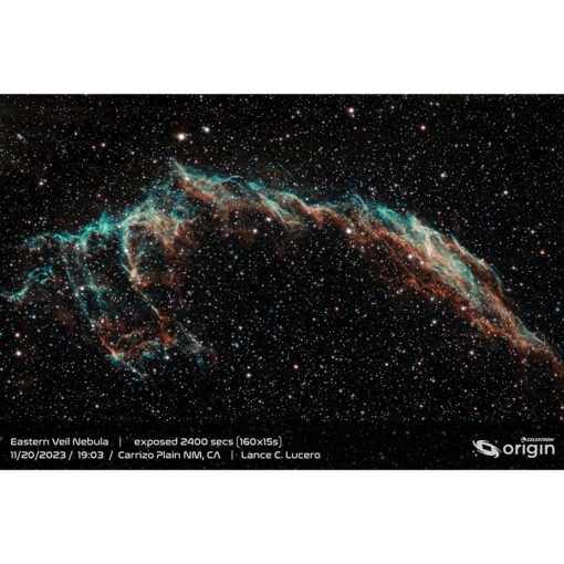 Eastern Veil Nebula capturada con Celestron Origin
